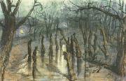 The Planty Park by Night-Straw-Men (mk19) Stanislaw Ignacy Witkiewicz